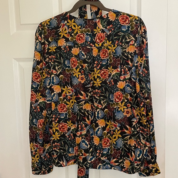 Sezane Dafne Floral Wrap Blouse - Picture 6 of 8